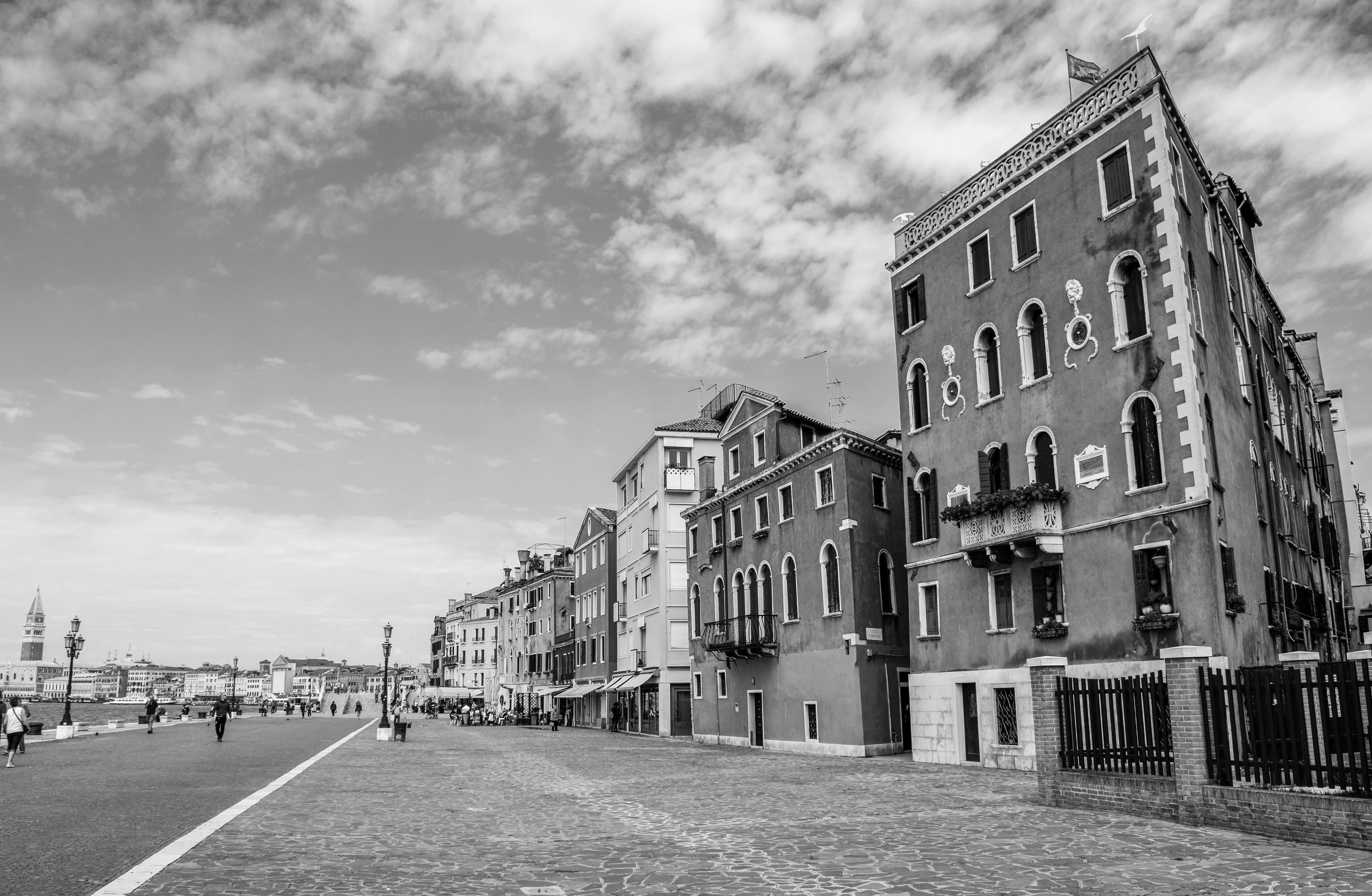Street with Houses in Venice